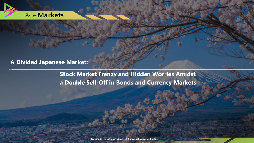 A Divided Japanese Market: Stock Market Frenzy and Hidden Worries Amidst a Double Sell-Off in Bonds and Currency Markets